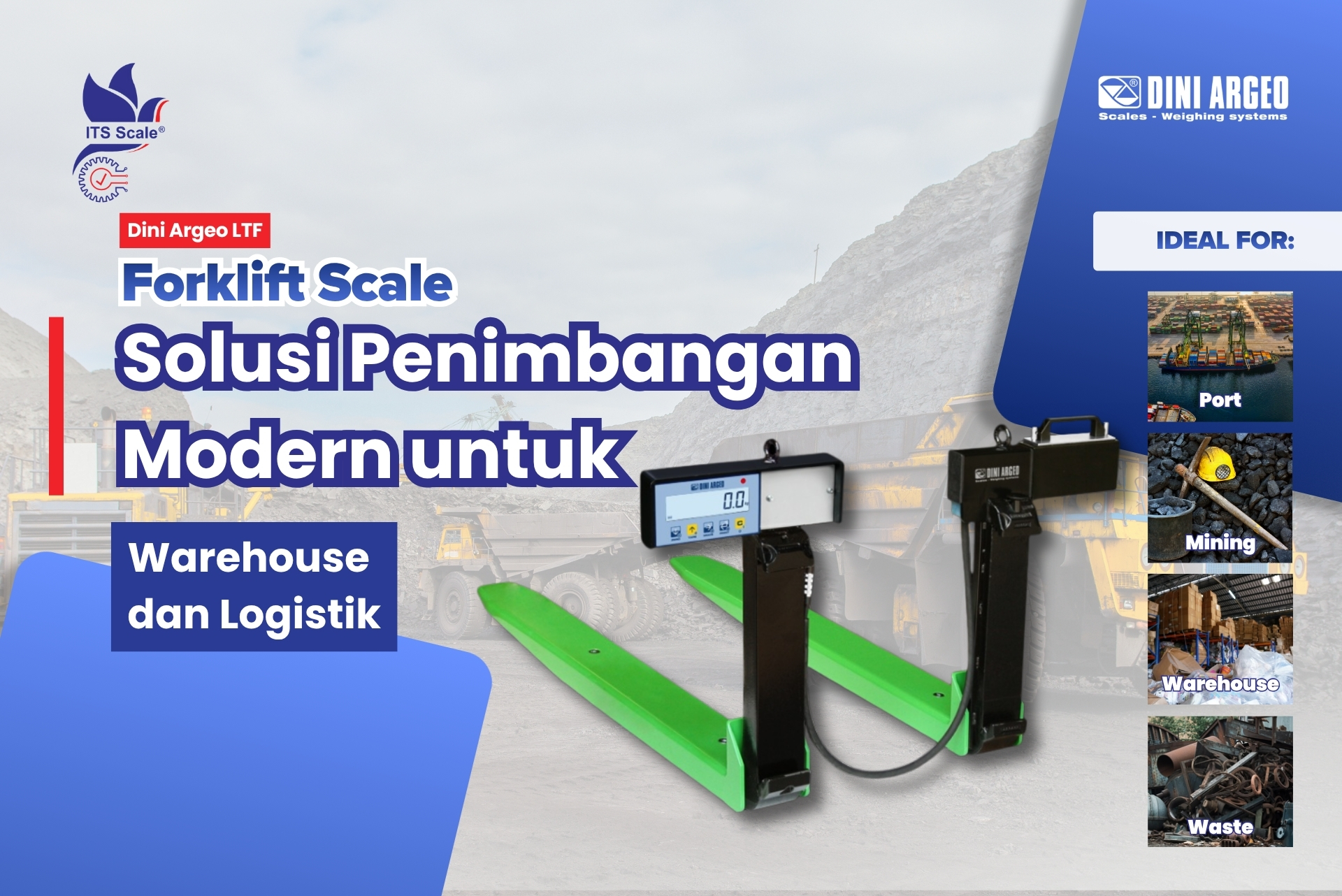 Forklift dengan Timbangan : Solusi Penimbangan Cepat untuk Warehouse dan Logistik
